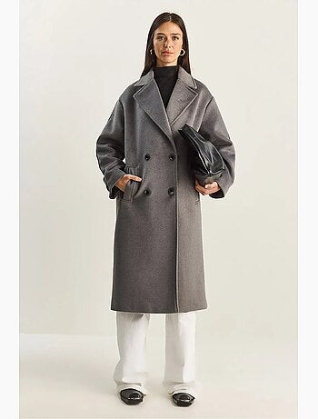 Cappotto lungo oversize lucci