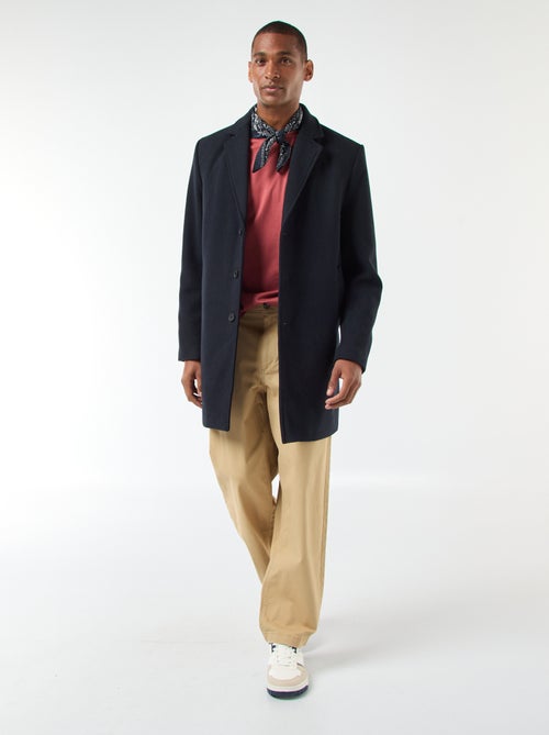 Cappotto lungo tinta unita - Kiabi