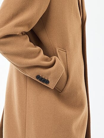Cappotto lungo tinta unita