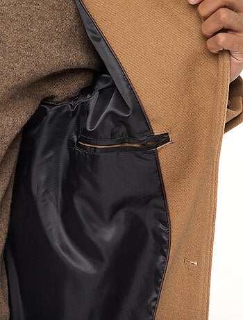 Cappotto lungo tinta unita