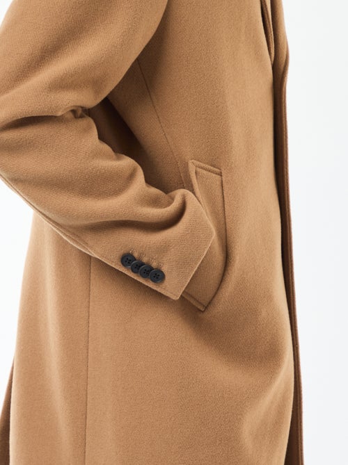 Cappotto lungo tinta unita - Kiabi