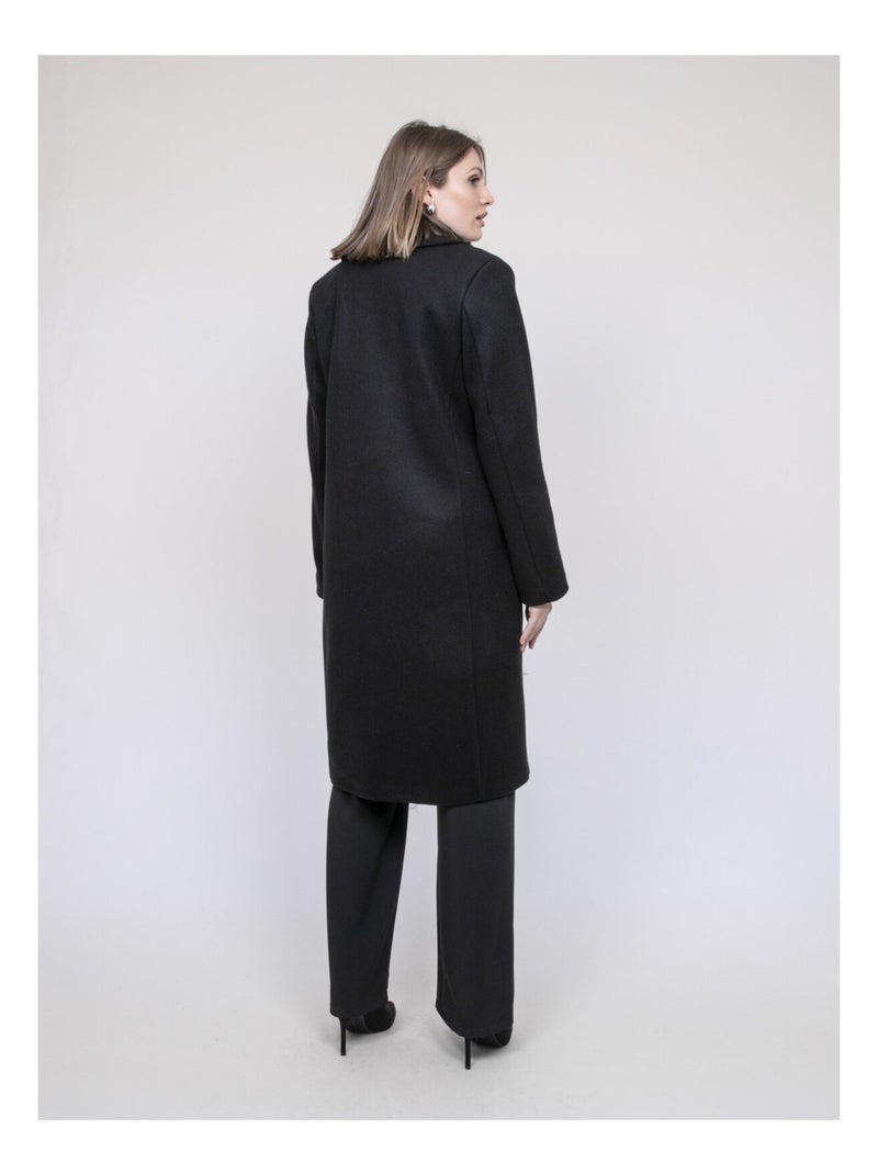 Cappotto lungo UMBRIEL Nero - Kiabi