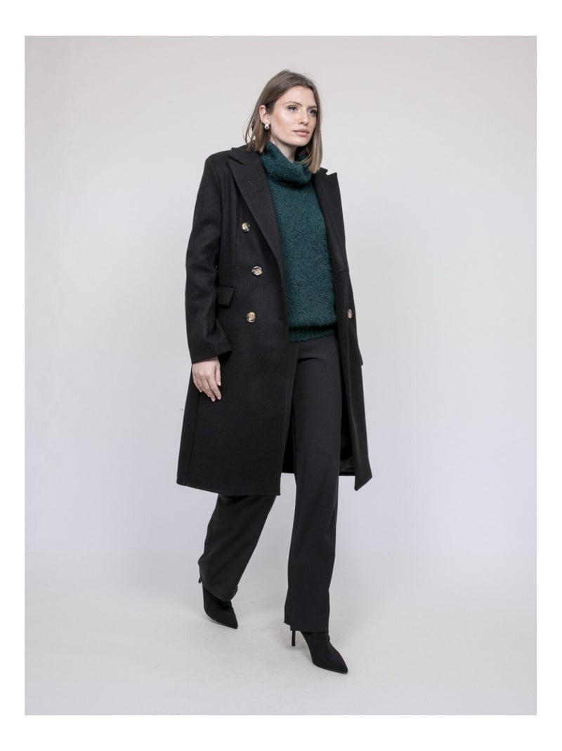 Cappotto lungo UMBRIEL Nero - Kiabi