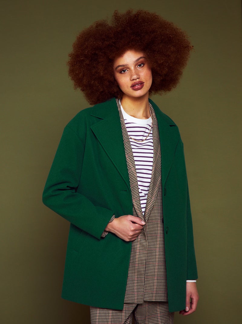 Cappotto midi Verde - Kiabi