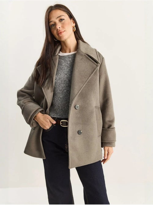 Cappotto oversize con tasche lucci - Kiabi Cappotto oversize con tasche lucci - Kiabi