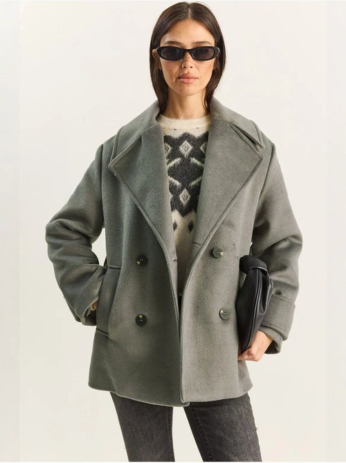 Cappotto oversize con tasche lucci - Kiabi