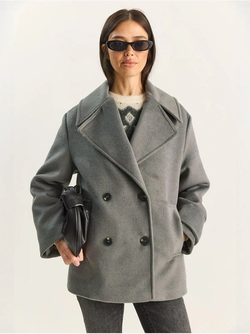 Cappotto oversize con tasche lucci - Kiabi