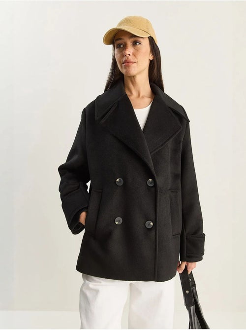 Cappotto oversize con tasche lucci - Kiabi Cappotto oversize con tasche lucci - Kiabi