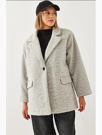 Cappotto oversize in lana lucci