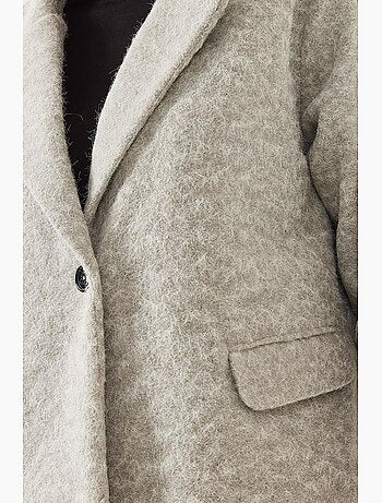Cappotto oversize in lana lucci