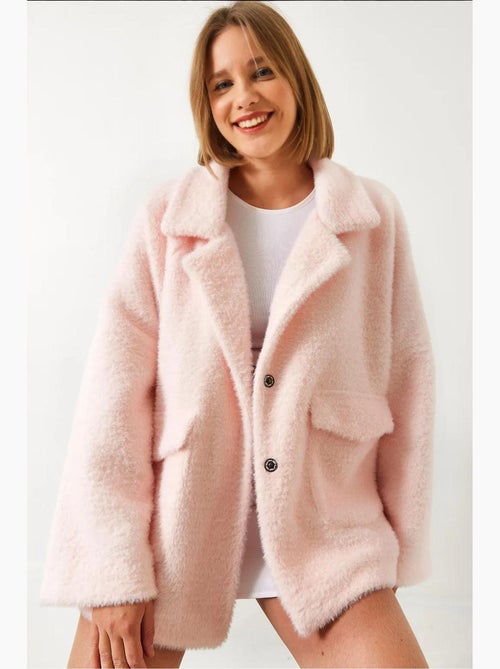 Cappotto oversize in pelliccia sintetica lucci - Kiabi Cappotto oversize in pelliccia sintetica lucci - Kiabi