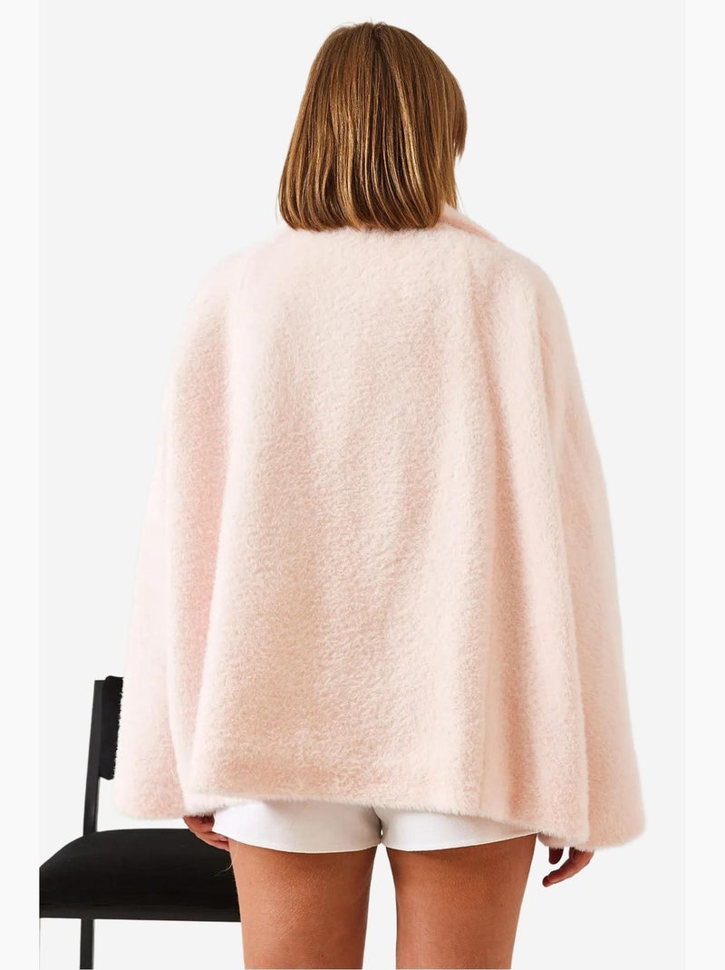 Cappotto oversize in pelliccia sintetica lucci Rosa confetto - Kiabi
