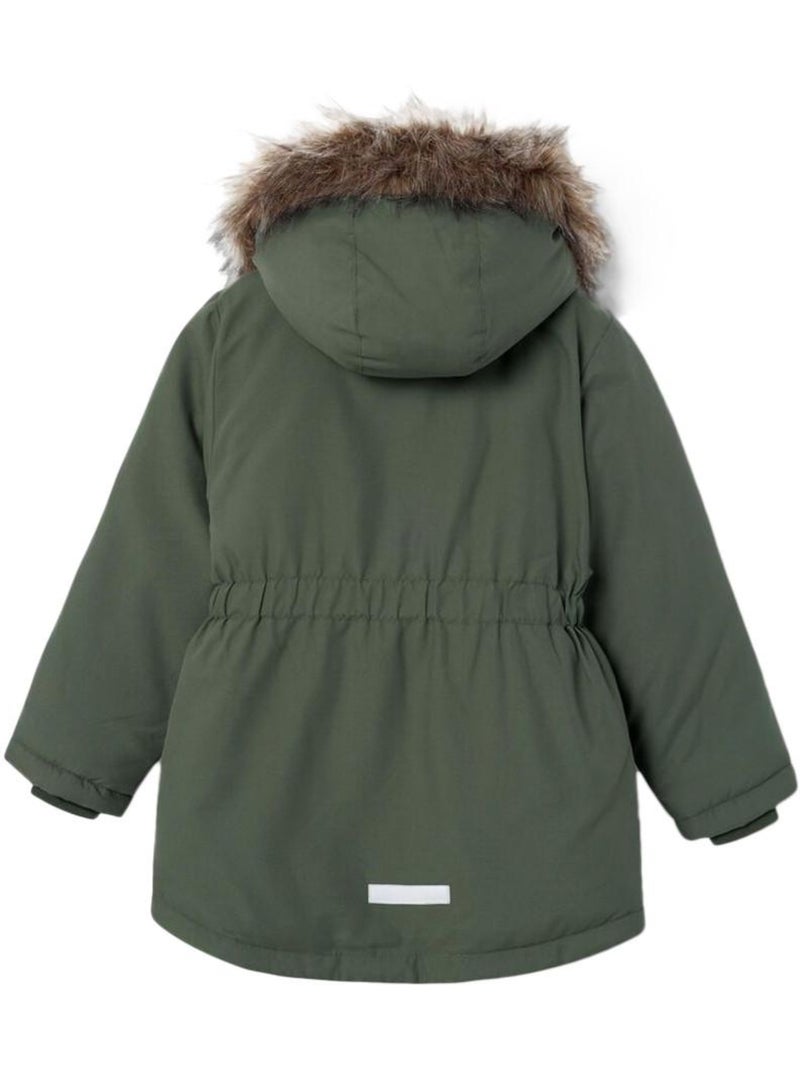 Cappotto per Bambina Name it Verde kaki chiaro - Kiabi
