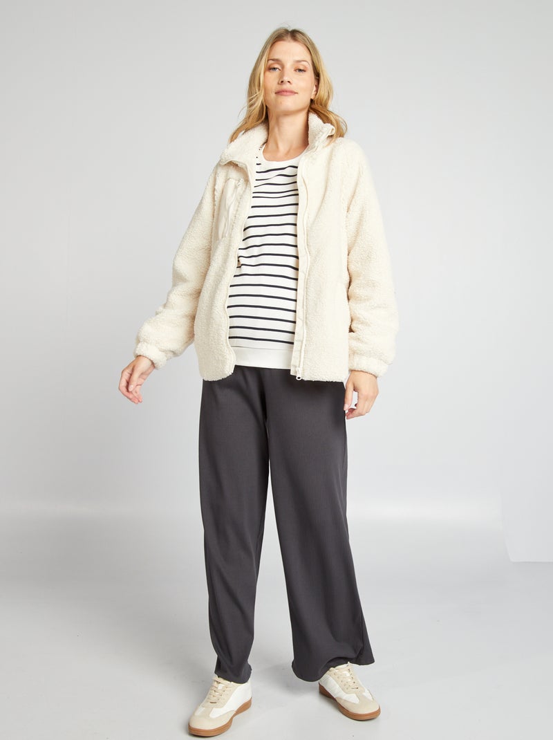 Cappotto Premaman Primaverile - Giacca Con Zip E Tasche, Multifunzione Per Gravidanza - Foto 13