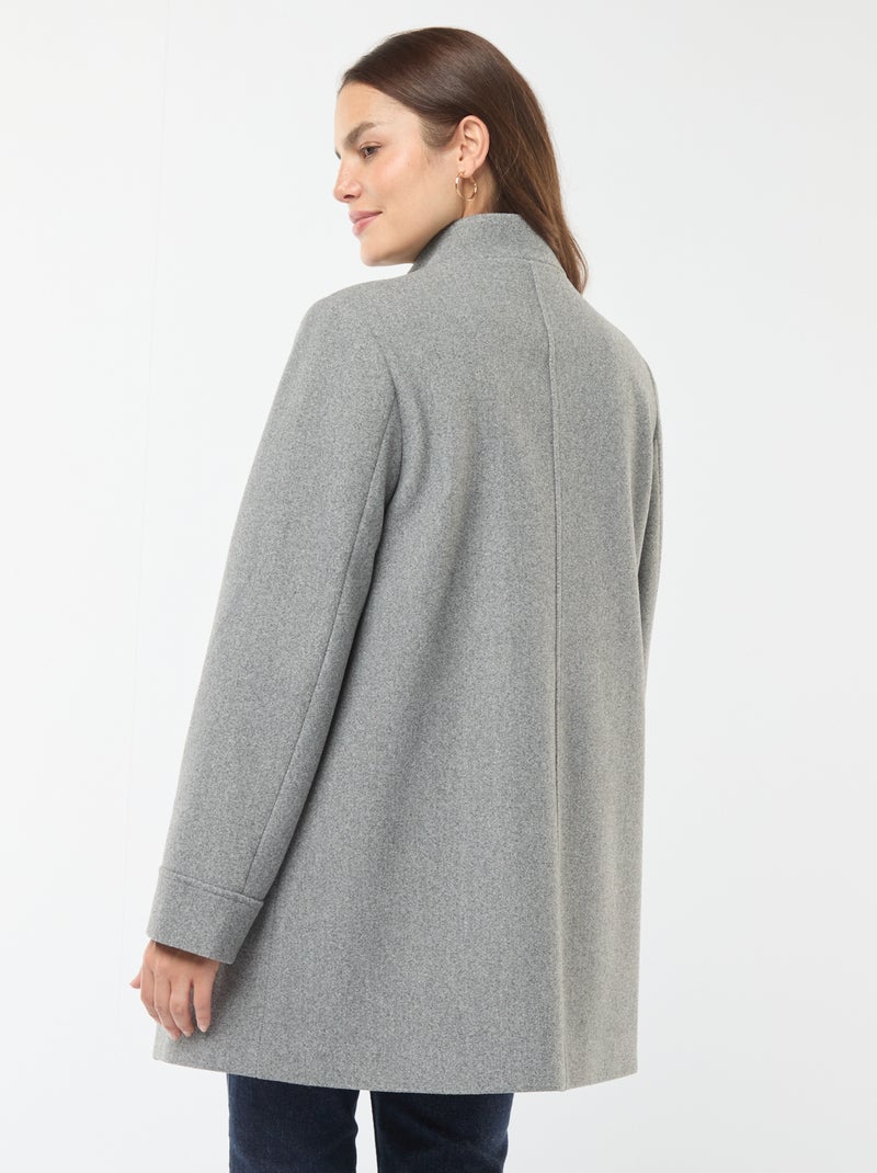 Cappotto premaman in lanetta Grigio - Kiabi