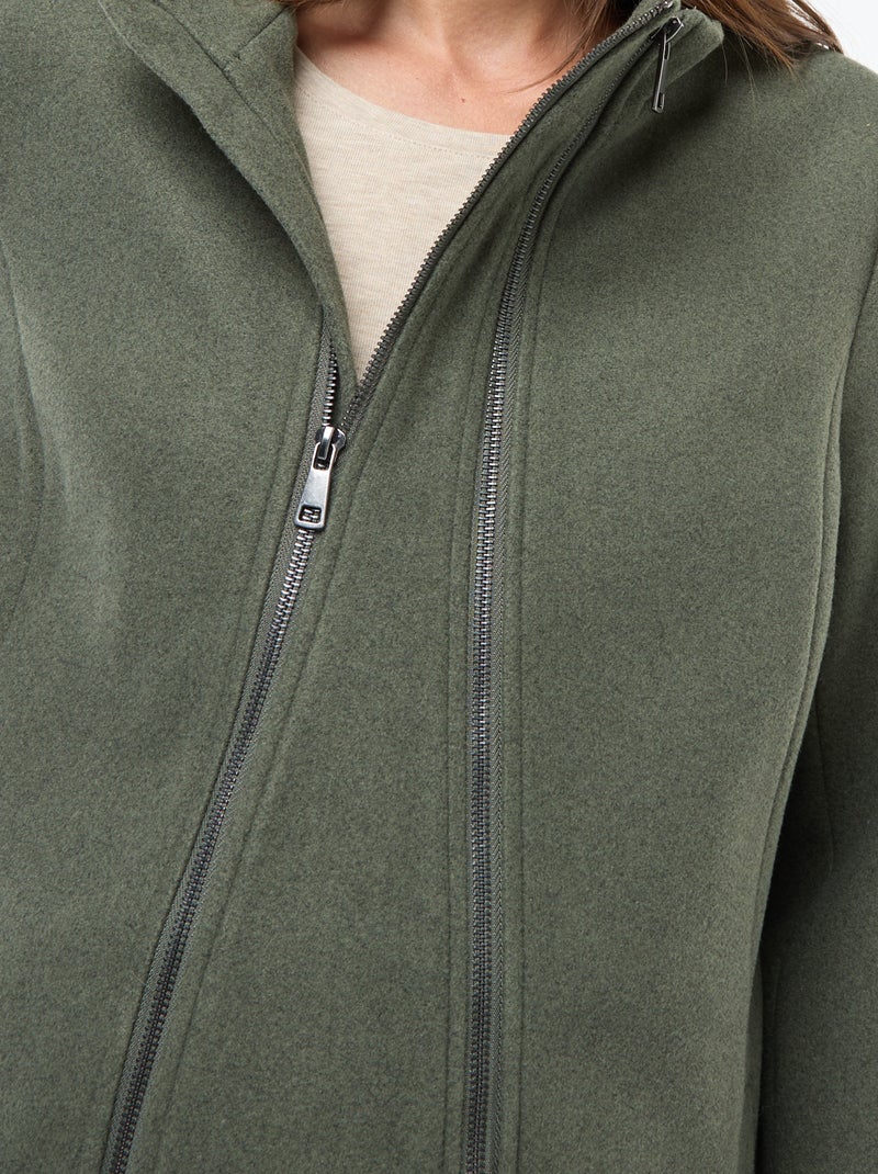 Cappotto premaman in lanetta Verde - Kiabi