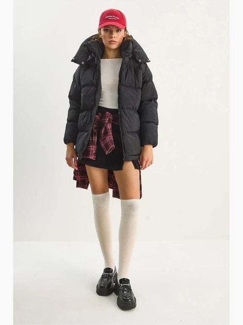 Cappotto puffer oversize con cappuccio lucci - Kiabi