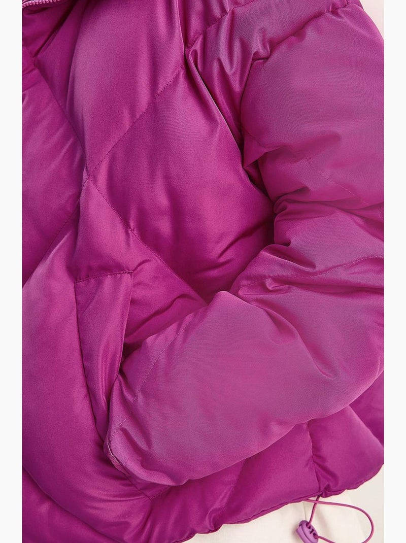 Cappotto puffer oversize lucci Magenta - Kiabi