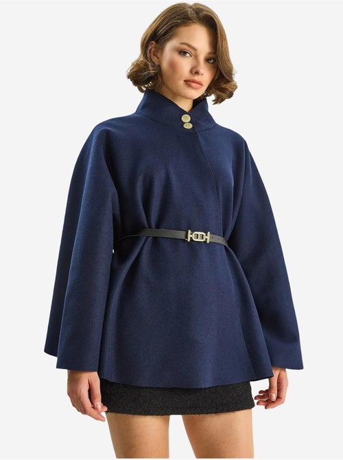 Cappotto testurizzato con chiusura a bottoni lucci - Kiabi Cappotto testurizzato con chiusura a bottoni lucci - Kiabi