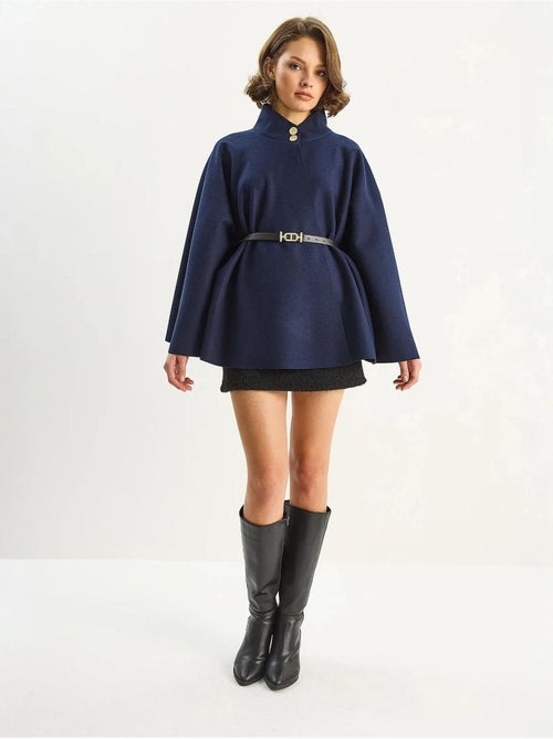 Cappotto testurizzato con chiusura a bottoni lucci - Kiabi Cappotto testurizzato con chiusura a bottoni lucci - Kiabi