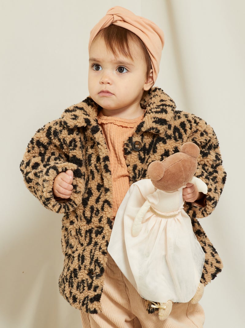 Cappotto tipo effetto montone MARRONE - Kiabi
