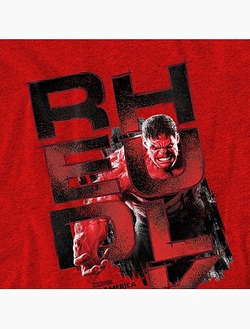 Captain America: Brave New World Maglietta Hulk Rosso Logo Adulto Unisex