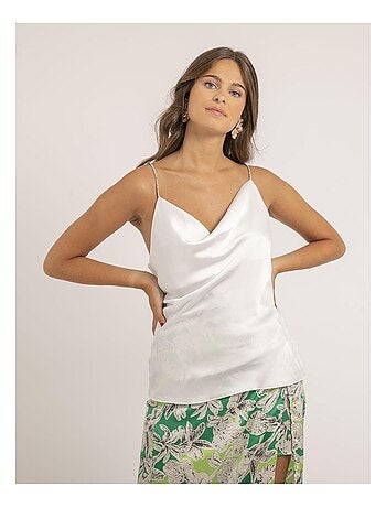 Caraco in satin con scollo a tulipano FOLINE