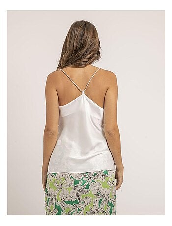 Caraco in satin con scollo a tulipano FOLINE