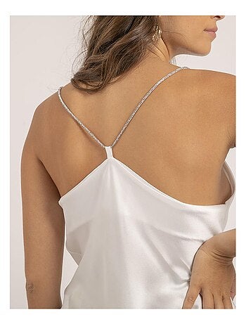 Caraco in satin con scollo a tulipano FOLINE