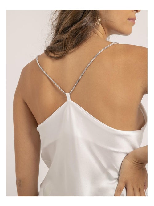 Caraco in satin con scollo a tulipano FOLINE - Kiabi