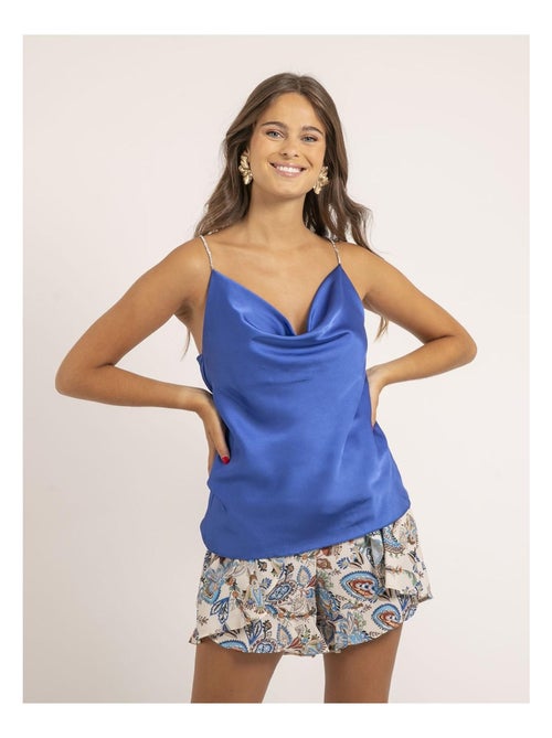 Caraco in satin con scollo a tulipano FOLINE - Kiabi