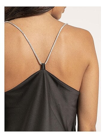 Caraco in satin con scollo a tulipano FOLINE