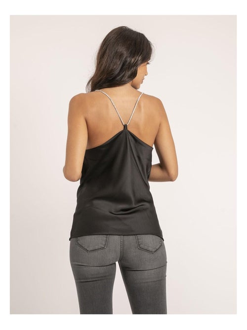 Caraco in satin con scollo a tulipano FOLINE - Kiabi