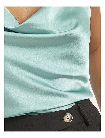 Caraco in satin con scollo a tulipano FOLINE
