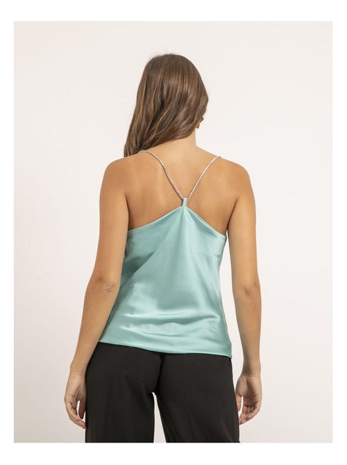 Caraco in satin con scollo a tulipano FOLINE - Kiabi