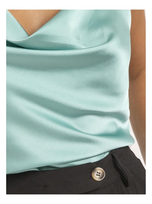 Caraco in satin con scollo a tulipano FOLINE - Kiabi