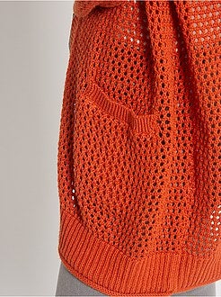 Cardigan a cascata in tricot - Kiabi