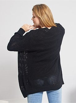 Cardigan a cascata in tricot - Kiabi