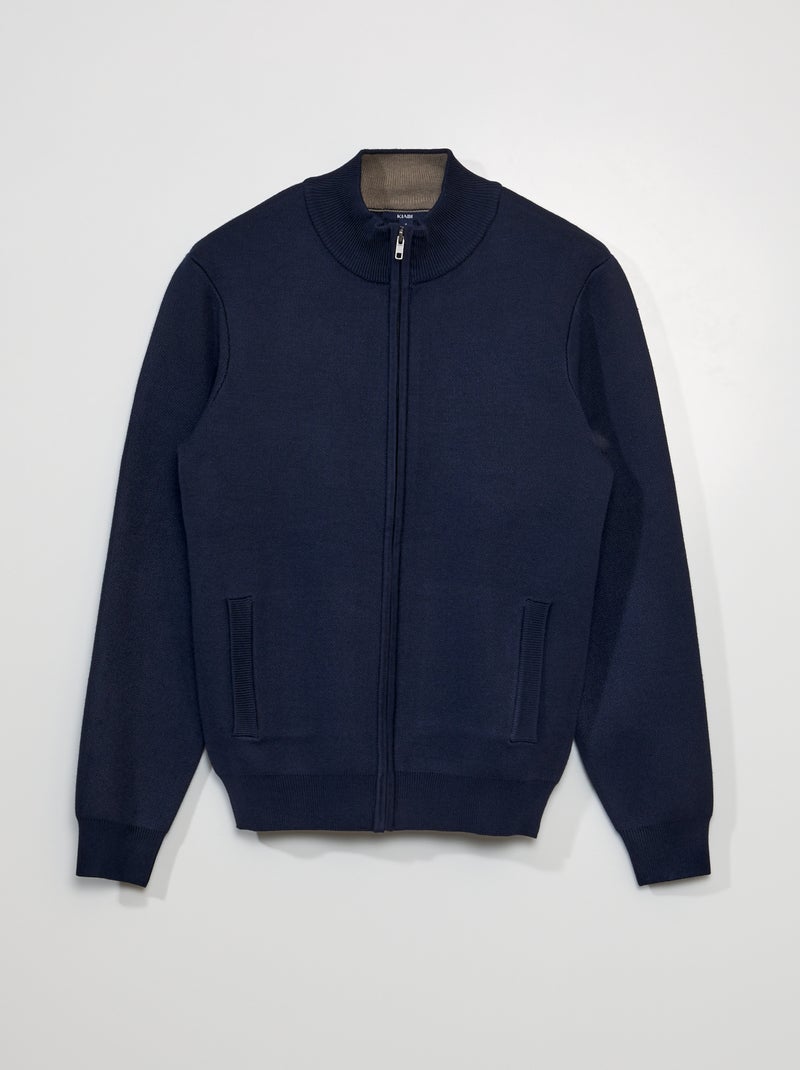 Cardigan a collo alto BLU - Kiabi