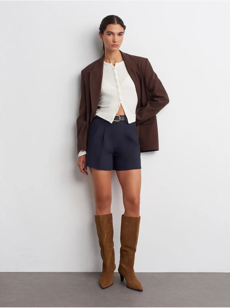 Cardigan a coste con abbottonatura frontale dilvin Bianco sporco - Kiabi