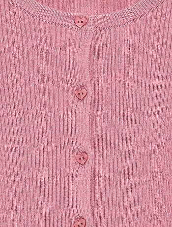 Cardigan a costine a maniche lunghe