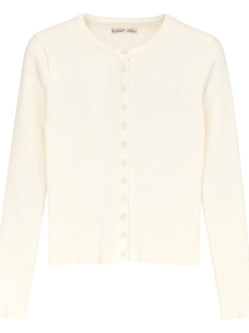 Cardigan a costine slim fit con bottoni mixray - Kiabi