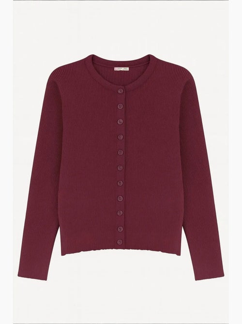 Cardigan a costine slim fit con bottoni mixray - Kiabi
