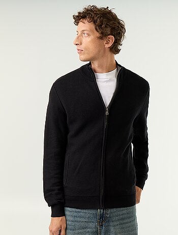 Cardigan a maglia fine con cerniera