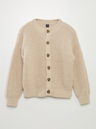 Cardigan a maglia grossa