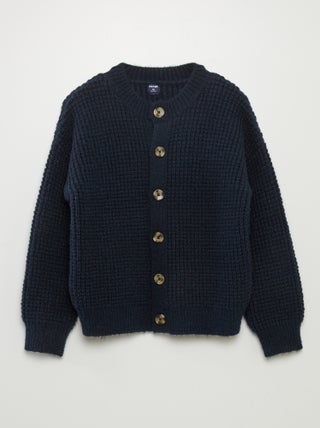 Cardigan a maglia grossa