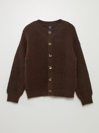 Cardigan a maglia grossa