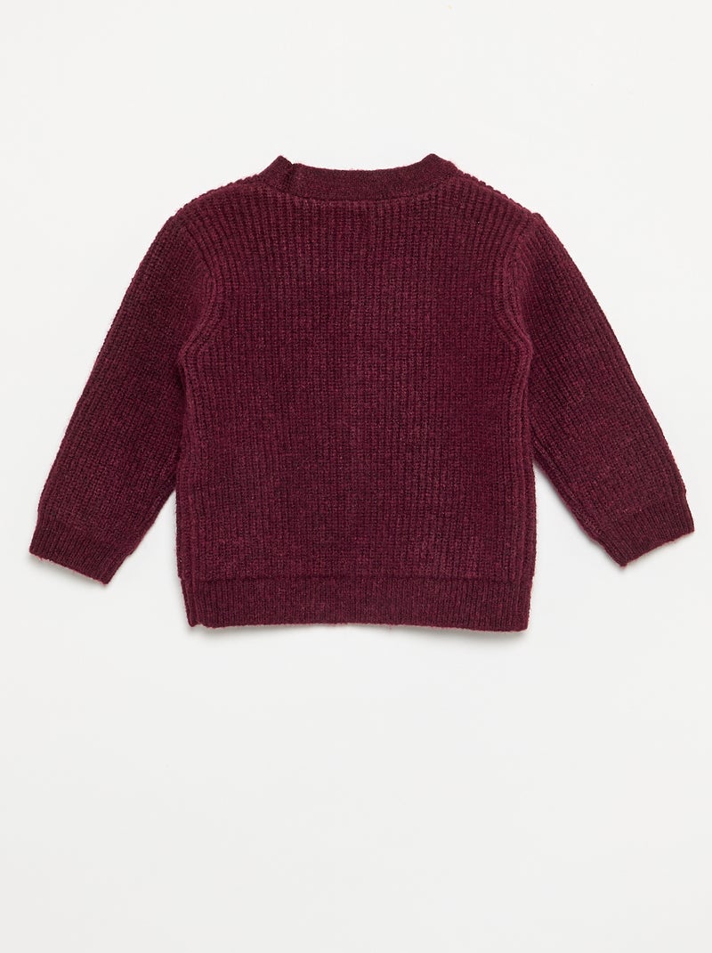 Cardigan a maglia grossa Marrone - Kiabi