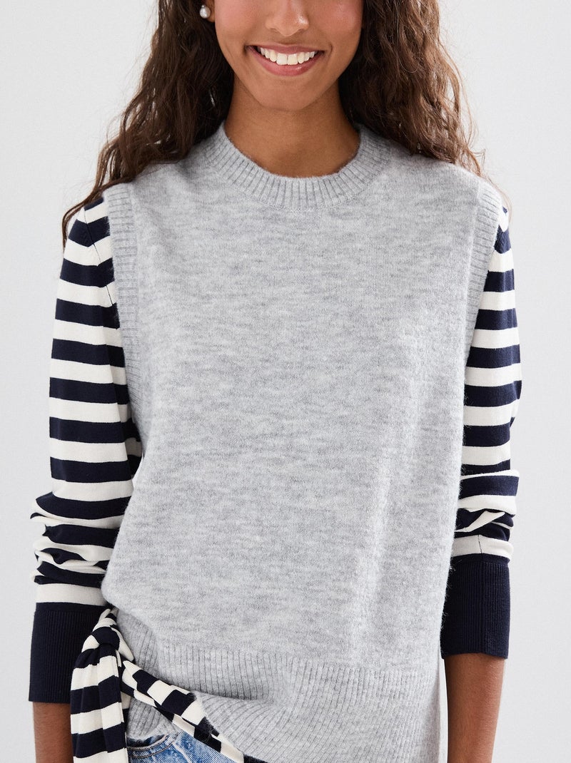 Cardigan a maglia, MO Fashion Grigio - Kiabi