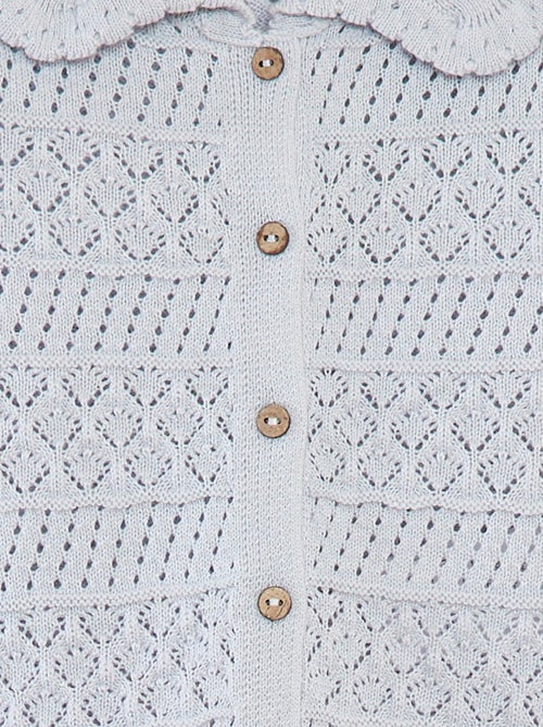 Cardigan a maniche corte in maglia traforata - Kiabi